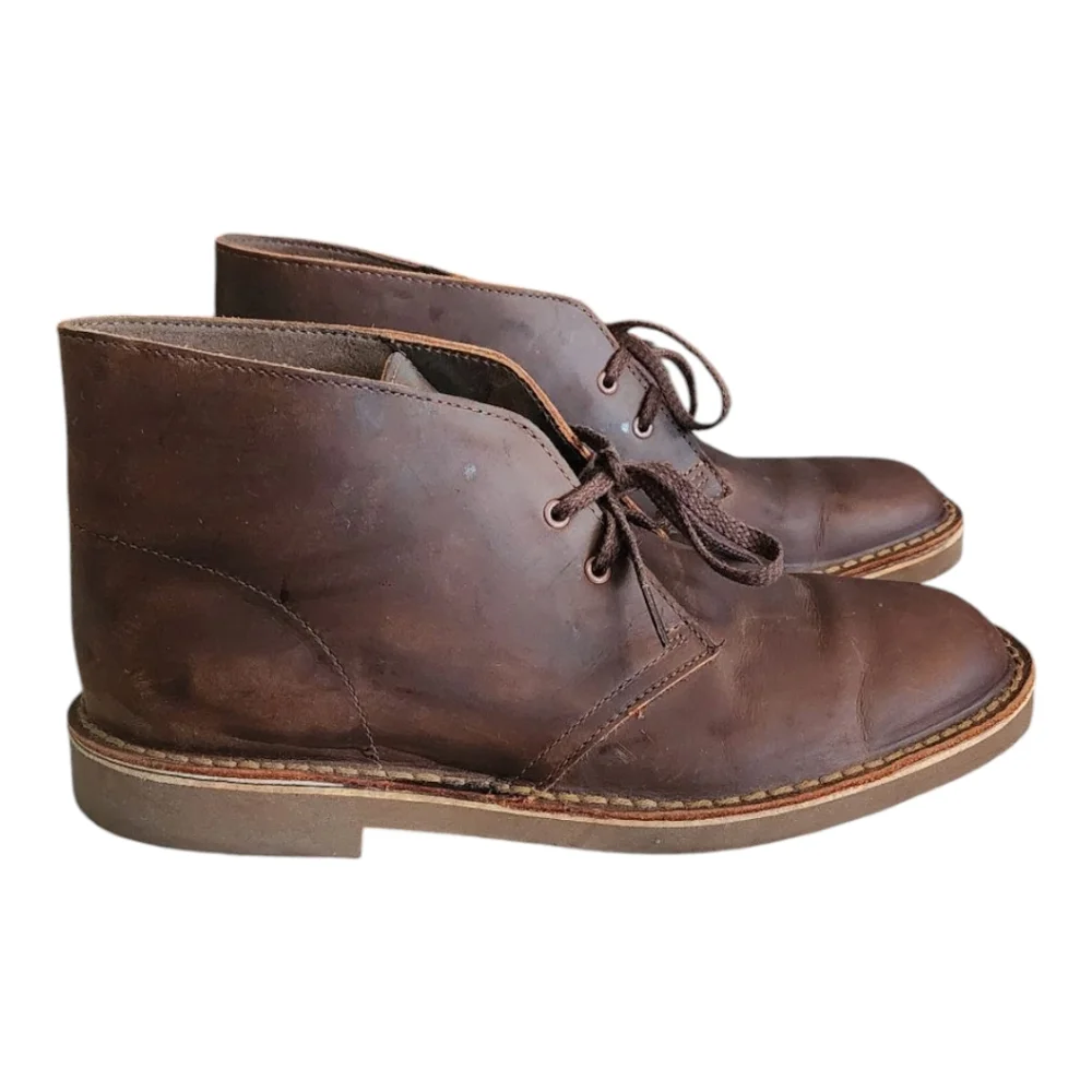 NWoT Clarks Men's‎ Brown Beeswax Leather Dessert Boots Size 8.5